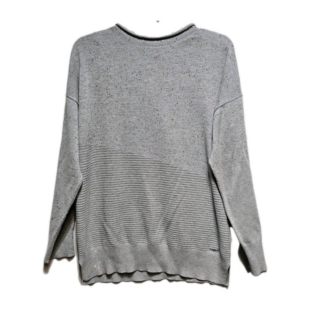Calvin Klein Women's‎ Sweater Gray Tunic Large Knit